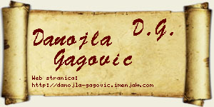 Danojla Gagović vizit kartica